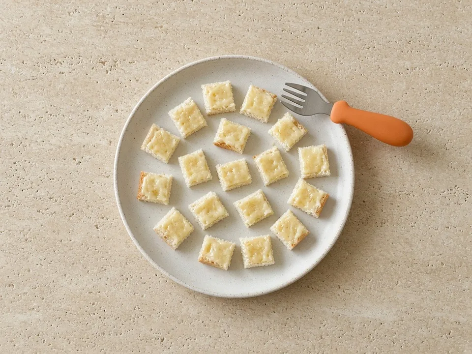 Swiss cheese for 18 months+: thin slices, shredded or in dishes