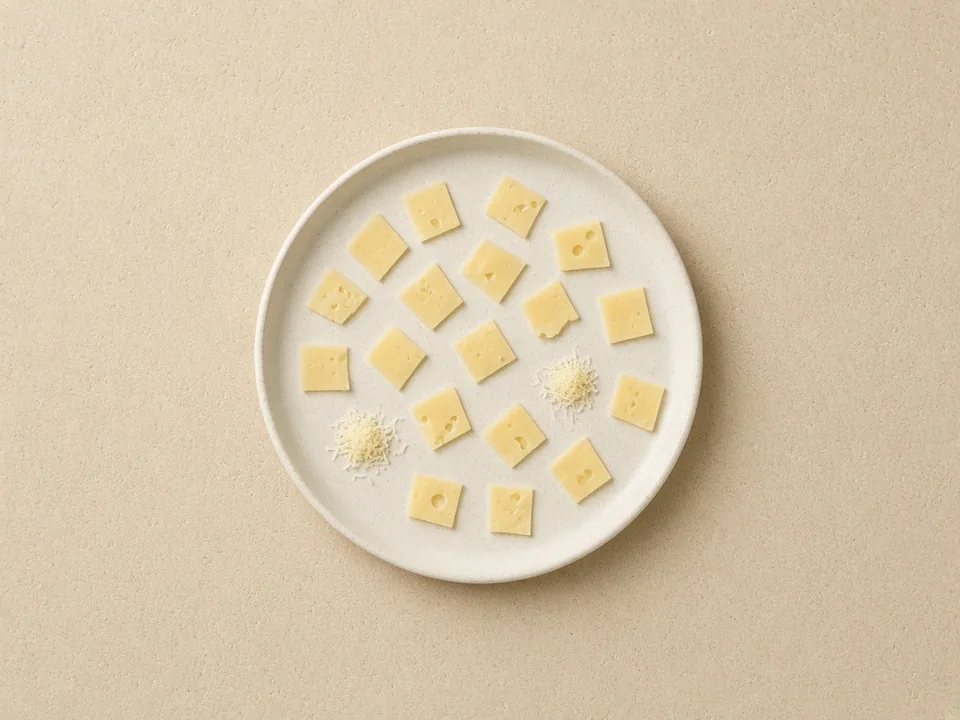 Swiss cheese for 9 months+: shreds or small thin pieces