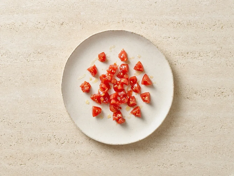 Tomato for 9 months+: small soft pieces or quartered cherry tomatoes
