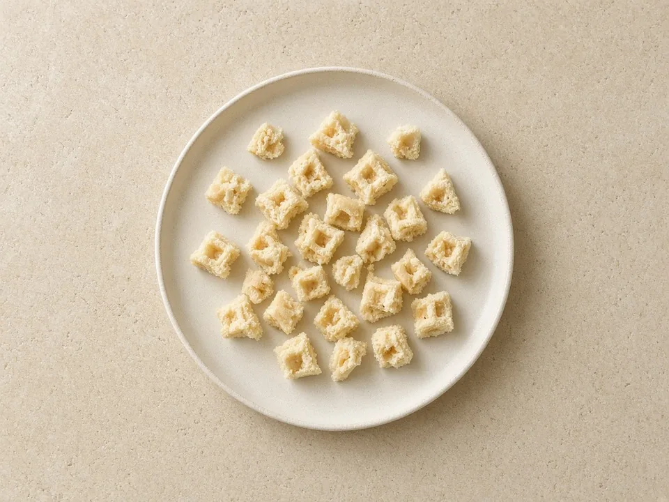 Waffles for 9 months+: small soft pieces or strips
