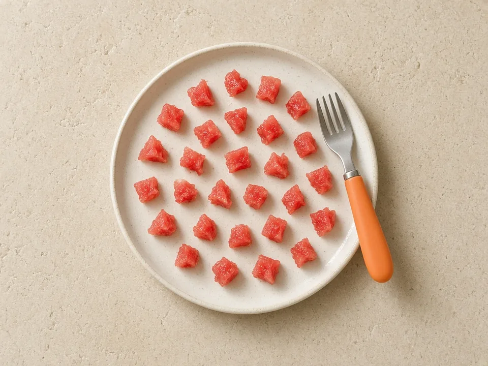 Watermelon for 12 months+: bite-sized pieces