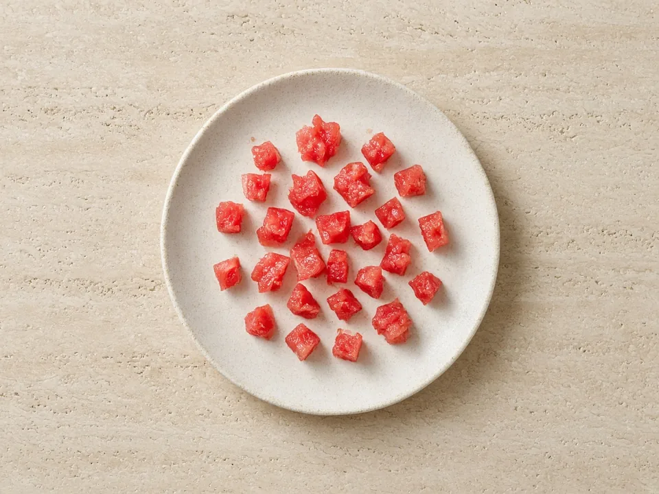 Watermelon for 9 months+: small soft pieces