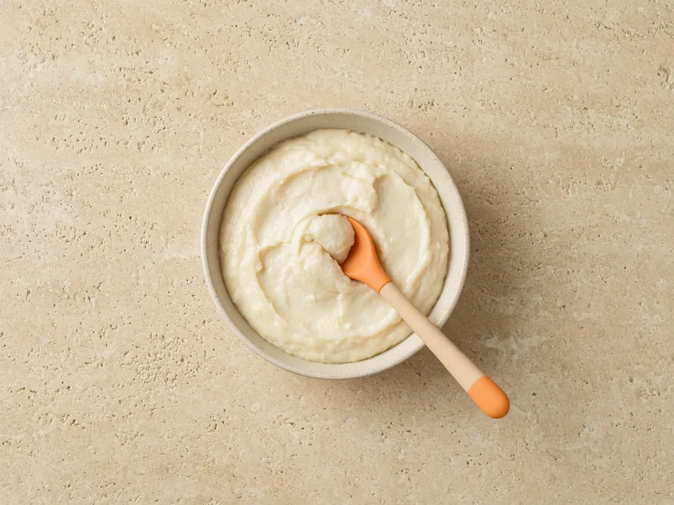 White beans for 6 months+: smooth mash or bean fingers