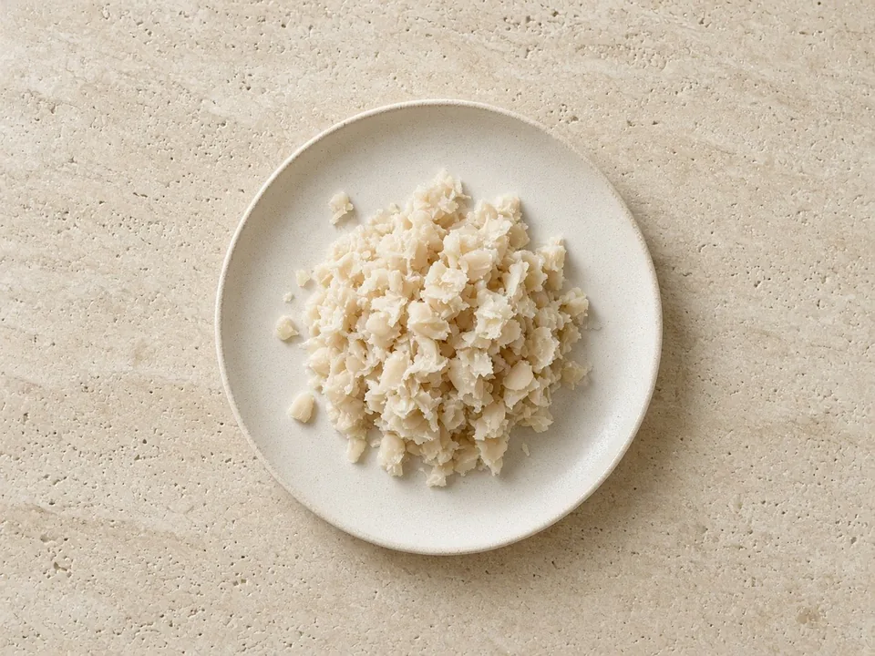 White beans for 9 months+: each bean squashed flat