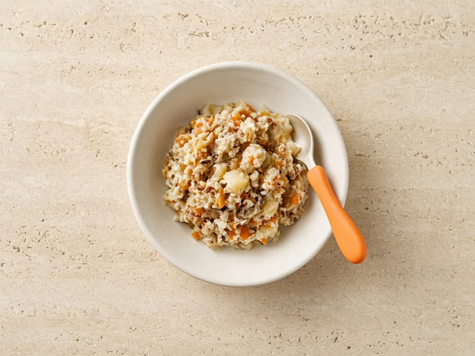 Wild rice for 12 months+: soft wild rice in soups and stews