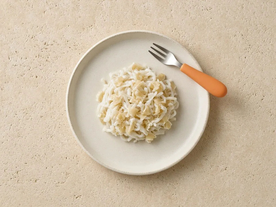 Yuba for 12 months+: soft pieces in dishes