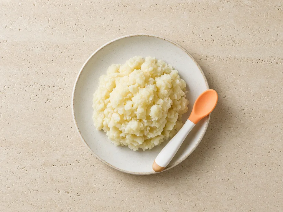 Yuca (cassava) for 9 months+: small soft pieces or lumpy mash